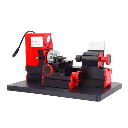 Naroote Mini Mtetal Lathe, Mini Motorized Lathe Machine DIY Power Tool, 20000rpm 24W Z20002 US Plug 100-240V
