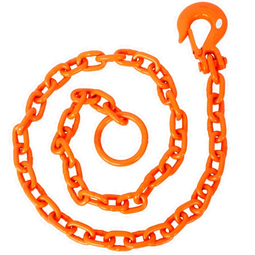 AMZOSS Brush Grubber 3/8-Inch Tugger Chain, 6-Foot Log Grabber Chain Loop Slides Over 2 Inch Ball for Towing, 4,700 Pound Maximum Pulling Force Choker Chain for ATVs, UTVs, and Lawn Tractors