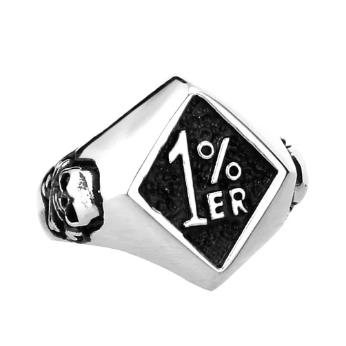ZMY Home Skull Biker Ring 316L Stainless Steel Jewelry Punk Death Ring for Men