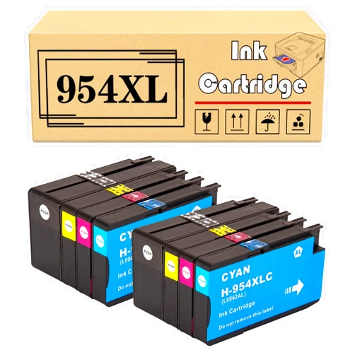 Doollpol 1968 Replacement 954XL 954 XL 76ML Ink Cartridges Compatible for HP OfficeJet Pro 7720 7740 8210 8216 8702 8710 8715 8720 8725 8730 8740 All-in-One Printers,8 Pack, normal