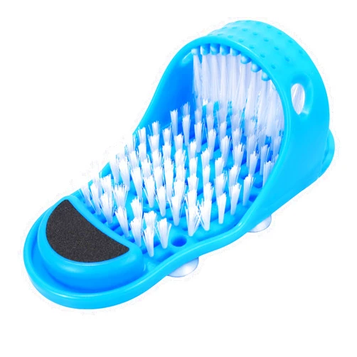 EVERMARKET Simple Feet Cleaner, Magic Foot Scrubber, Exfoliating Easy Feet Cleaning Brush, Foot Shower Spa Massager Slippers for Unisex Adults