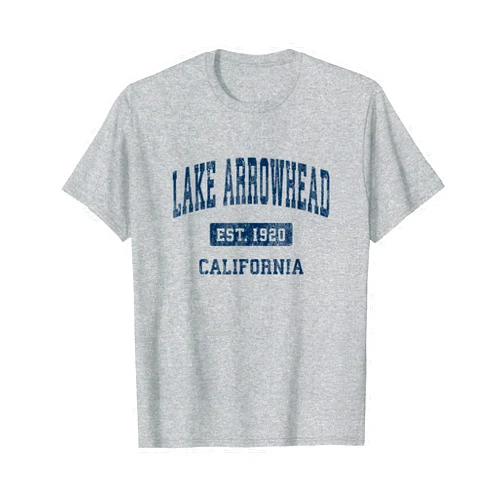 Lake Arrowhead CA Retro T-Shirts & Tees Lake Arrowhead California CA Vintage Athletic Sports Design T-Shirt