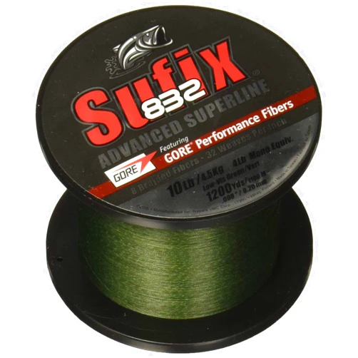 Sufix 832 Braid Line-1200 Yards (Green, 40-Pound)