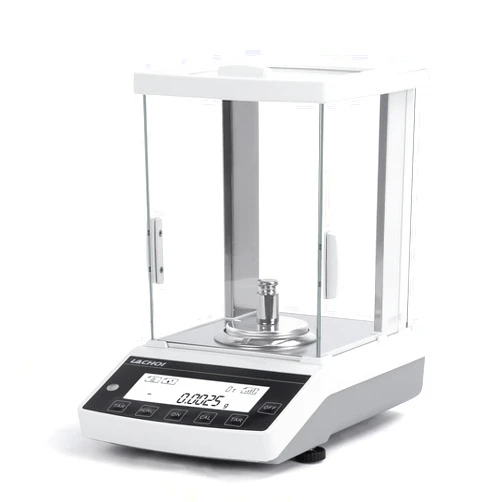 LACHOI Analytical Balance 0.0001g*120g Laboratory Scale 0.1mg Accuracy High Precision Scale Jewelry Scale Lab Digital Scale 0.0001g (0.1mg*120g with Calibration Weight)