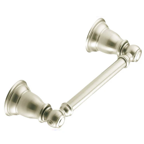 Moen YB5408BN Kingsley Traditional Double Post Pivoting Toilet Paper Holder, Brushed Nickel