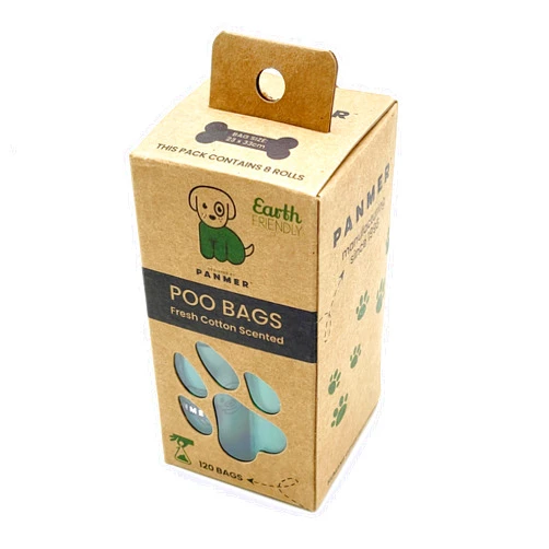 Panmer Dog Poo Bags Super Strong, Leak Proof, Fresh Cotton Scented Rolls (120 Bags)