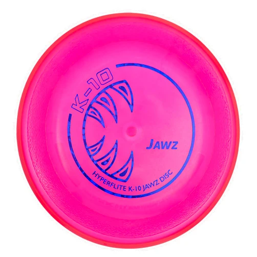 Hyperflite K-10 Jawz Dog Flying disc • World's Toughest Canine Competition-Approved Flying disc • Best Competition Flying disc Toy for Pets • Puncture Resistant • 8.75 Inch • Mango
