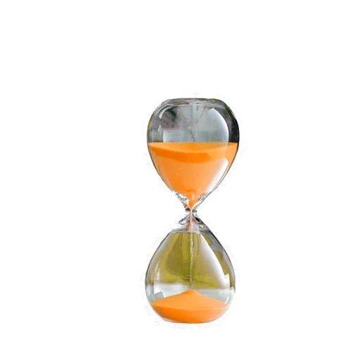 ITOMEN Timed Hourglass Colorful Hourglass Modern Minimalist Creative Ornaments Decorations Desktop Home Sandglass with Meaning (Color : Orange, Size : 1)