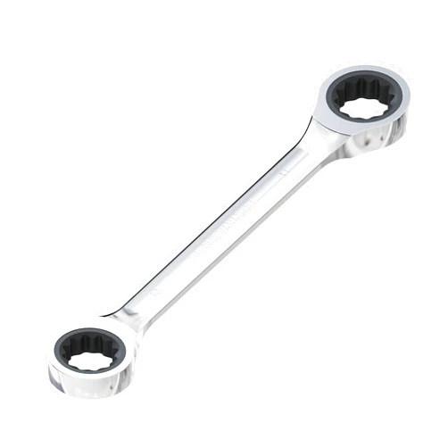 Skweawert Double Box End Ratcheting Wrench 10mm x 11mm Metric 72 Teeth 12 Point Ratchet Gear Spanner Tools, Heat-Treated CR-V