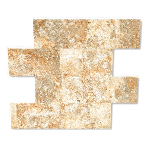 Reovatile Peel and Stick Backsplash Wall Tiles, 11.8''x11.8'' Sandstone Subway Stick on Tile for Backsplash Kitchen, Bathroom, Camper,Fireplace, Countertops