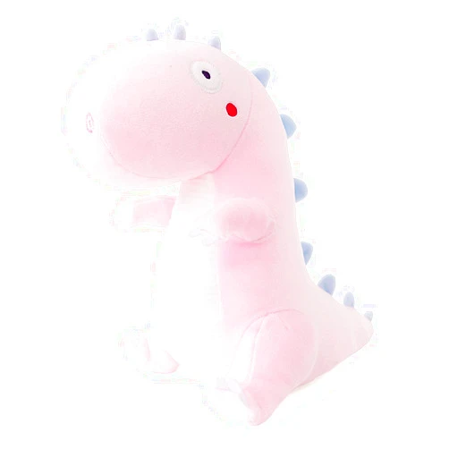 Furvana Cute Dinosaur Stuffed Animal Plush, Adorable Soft Dino Plush Toys, Dinosaur Plushies and Birthday Gifts for Kids Girls Boys (Pink, 10 Inch)
