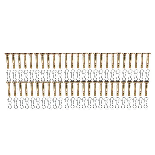 XVRTJ 738-04124A and 714-04040 Shear Pins and Cotter Pins for Cub Cadet Troy Bilt Snowblowers (Pack of 50)