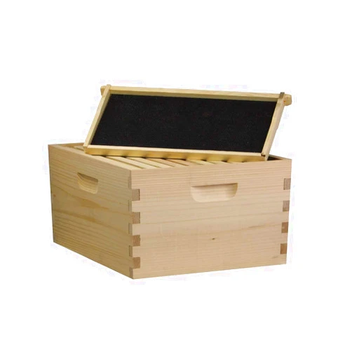Busy Bees 'N' More Amish Made Langstroth Bee 10 Frame Deep/Brood Box w/Frames and Foundations