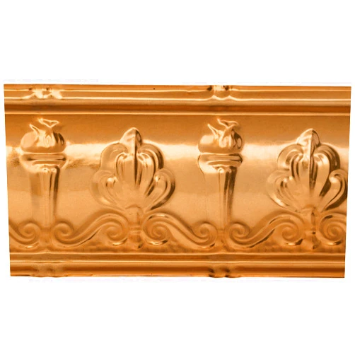 Great Lakes Tin Superior Copper Crown Molding - 6 inch Sample - Perfect for DIY and Home Renovation Projects - Easy to Install