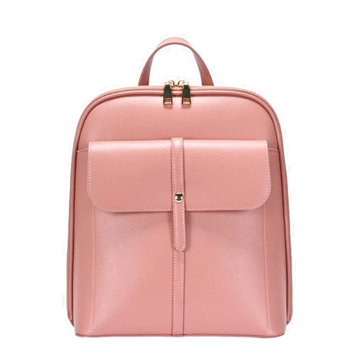 MMS Brands Miztique The Chloe Backpack Purse for Women, Sleek Shoulder Bag, Soft Vegan Leather - Blush