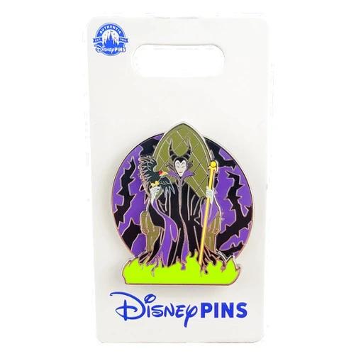 Disney Pin - Villains - Sleeping Beauty - Maleficent and Diablo - Throne