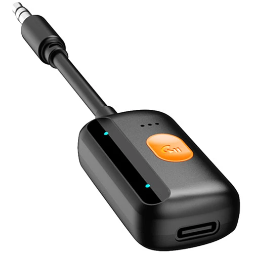 octeso 5.4 Aux Bluetooth Adapter, Noise Cancelling 3.5mm AUX Bluetooth Car Adapter, Wireless Audio Receiver for Home Stereo/Wired Speaker, 12H Battery Life