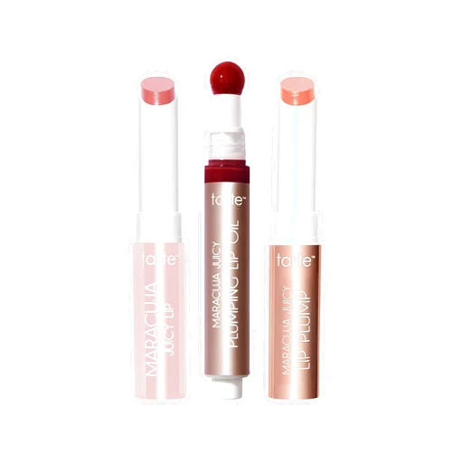 tarte maracuja juicy plumping lip oil - Hydrating & Volumizing Lip Plumper Gloss Balm with Nourishing Hyaluronic Acid & Vitamin E, Plumps & Moisturizes, Vegan & Cruelty Free