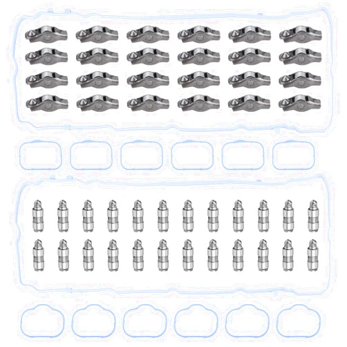 Parfyter 5184296AH 5184332AA Rocker Arms Valve Lifter Gasket Kit Compatible Chrysler 200 300 Dodge Challenger Charger Journey Avenger Jeep Grand Cherokee Ram Promaster 1500 2500 3500 3.6L (24 Pcs)