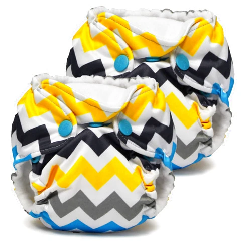 Kanga Care Lil Joey Newborn All in One AIO Cloth Diaper (2pk) Charlie 4-12lbs