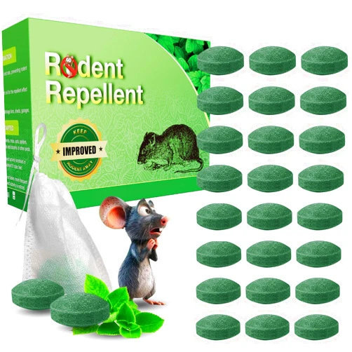 EverField 12PCS Mice Rodent Repellent, Peppermint Oil to Repel Mice and Rats, Mouse Repellent for Indoor