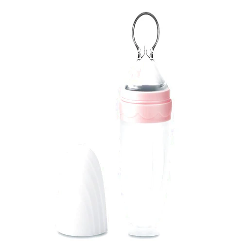 Termichy Baby Food Dispensing Spoon: Squeeze Feeder Dispenser for Baby - Self Feeding Bottle Spoon