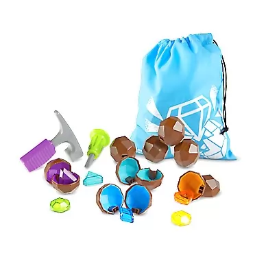 Learning Resources Rock 'n Gem Surprise, Sorting, Matching & Counting Skills Activity Set, Early STEM, 19 Pieces, Ages 3+