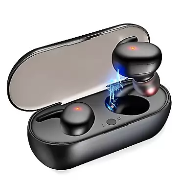 Generic Earbuds TWS Headphone tws4 BT 5.0 in-Ear Touch Control Wireless Earphones Earbuds (Black) Y30