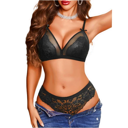 Avidlove Lingerie Set Women's lingerie Sexy Lace Bra And Panty Set Lace Babydoll