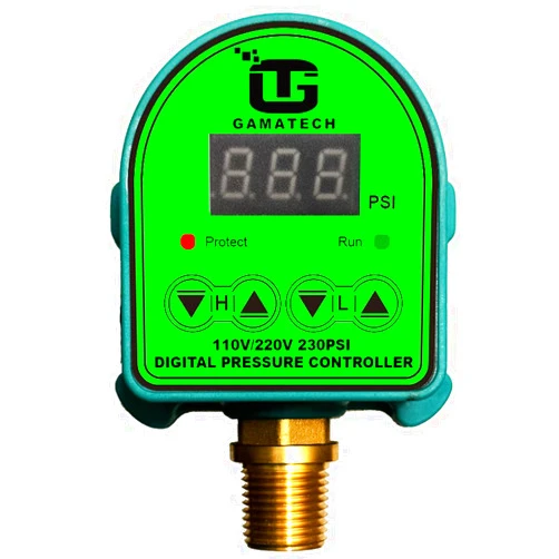 Gama Tech GamaTech 110V/220V Pressure Switch for Water Pump and Air Pump, Digital Adjustable Pressure Controller, 0-230 Psi, 1/2