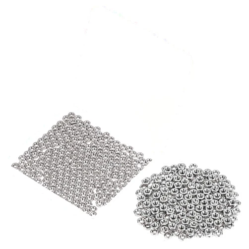 Powlankou 200 Pieces M3 x 0.5mm 304 Stainless Steel Hex Nut, Coarse Thread, 3mm Small Stainless Steel Female Thread Hex Nut, M3