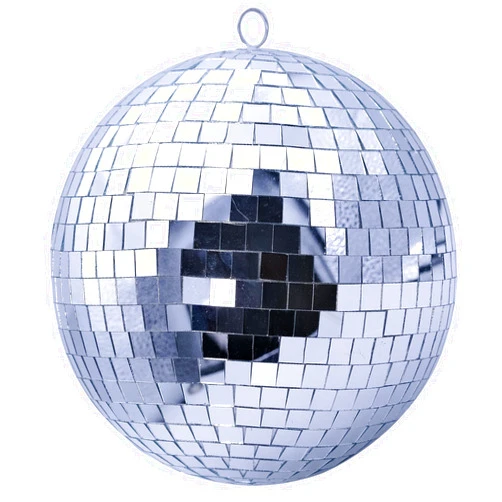 Wittolins 10-Inch Silver Mirror Disco Ball - The Ultimate Party Decoration for Wedding, Transform Your Event with Dazzling Light Reflections (Silver)