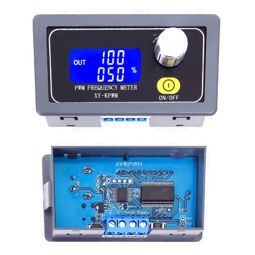 MiOYOOW PWM Frequency Generator, 1-Channel 1Hz-150KHz Adjustable Pulse Duty Cycle Function Generator, Square Wave Signal Generator Module with LCD Display and Rotary Switch