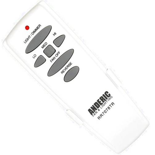 Anderic UC7078T with Reverse Key Remote Control for Hampton Bay Ceiling Fans - Includes Wall Mount (Receiver not Included) - CHQ7078T, UC7078T, Fan-HD, HD5 (with Reverse Key - RR7078TR)
