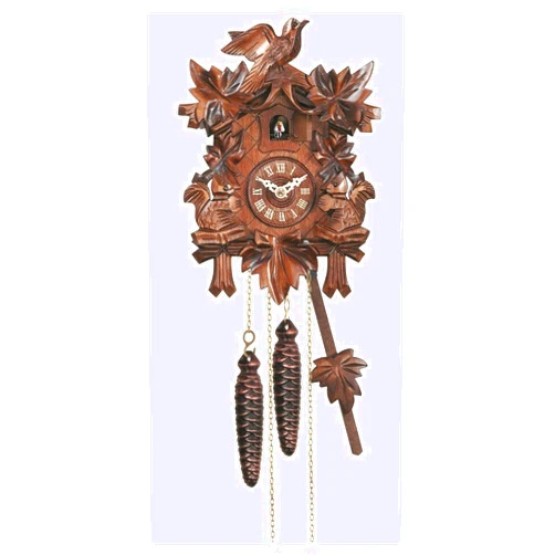 Engstler Quartz Cuckoo Clock 5-Leaves, Bird EN 622 Q