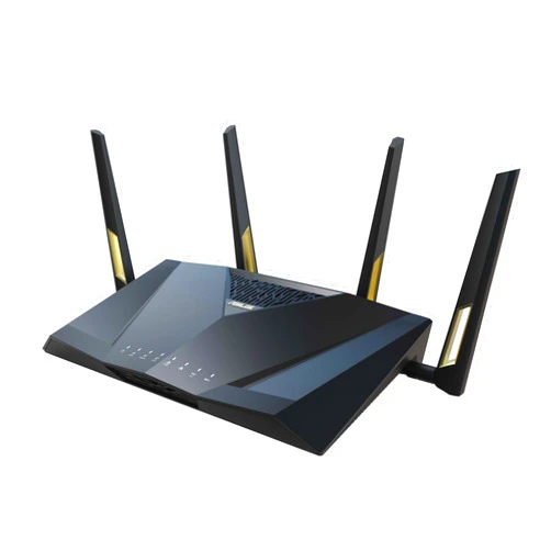 ASUS RT-AX88U PRO AX6000 Dual Band WiFi 6 Router, WPA3, Parental Control, Adaptive QoS, Port Forwarding, WAN aggregation, lifetime internet security and AiMesh support, Dual 2.5G Port