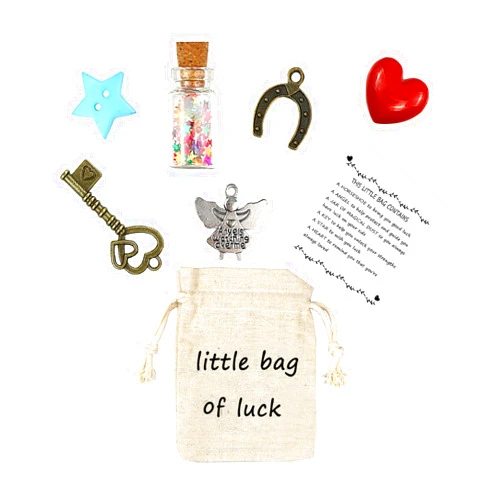 LUOKIFUR Good Luck Meaning Small Bag Accessory Gift Lucky Souvenir Friendship/Miss You Gift Good Luck in Examination positivity gift (good luck)