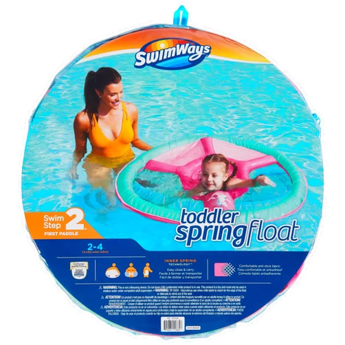 SwimWays Toddler Spring Float for Swimming Pool - Pink