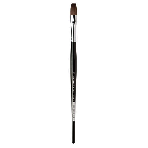 da Vinci Watercolor Series 5898 Casaneo Paint Brush, Flat New Wave Synthetics, Size 12