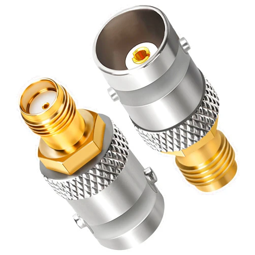 Togconn SMA to BNC Adapter 2Pack, SMA Female to BNC Female RF Coax Antenna Coupler Extension Convertor Connector Low Loss for RF Applications/Wireless LAN Devices/Wi-Fi Radios External Antenna