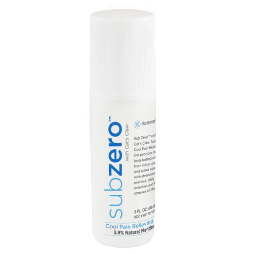 Roscoe Medical Sub Zero Cooling Pain Relief Gel, 3oz Roll-On - Joint Relief and Nerve Pain Relief Cream for Muscle Deep Pain Relief, Back Pain Relief Products