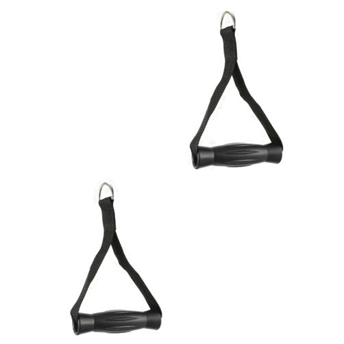 BESPORTBLE 3 Pcs Handle Hand Strengthener Kit Machines Hand Grip Strengthener Home Gym Equipment Ropes Cable Treadmills for Home Workout Puller Training Gripper Dumbbell Jump Black Plastic