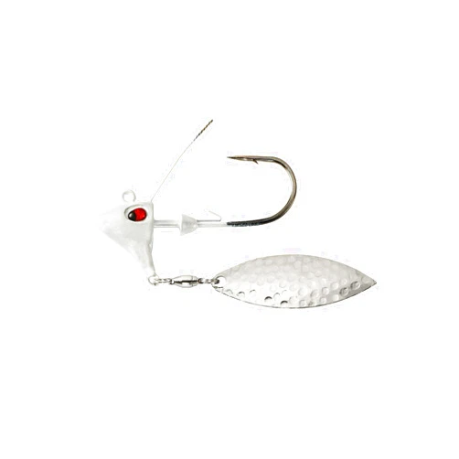 WAR EAGLE CUSTOM LURES War Eagle Under-Spin Bass Fishing Spinnerbait Lure with Hammered Willow Blade
