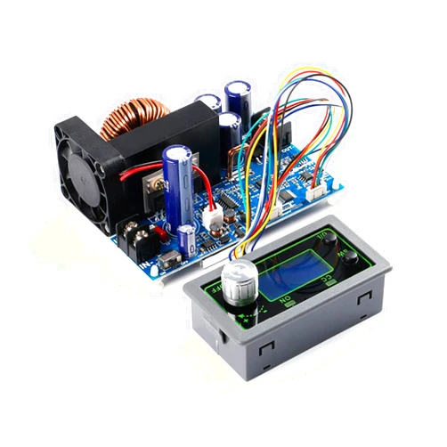 EC Buying CNC Buck Adjustable Power Supply Module, Adjustable Buck Converter 50V 20A 1000W Voltage and Ammeter DC Voltage Regulator, LCD Display/DC Converter/DC CNC Power Supply/DC Converter Gray