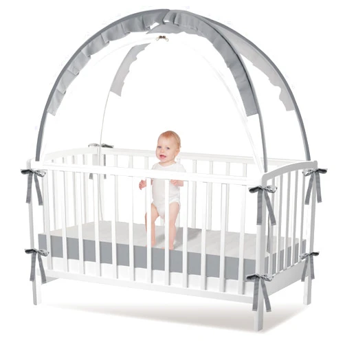Generic Crib Tent - Crib Net to Keep Baby in, Stop Baby from Climbing Out of Crib, Pop Up Baby Crib Tent with Durable Breathable Net Double Zipper Strong Rods Installation Convenience
