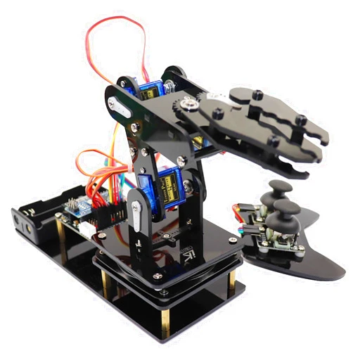LK COKOINO Robot Arm for Arduino, Smart Robot Building Kit That can Memorize and Repeat Movements for Beginners/Teens/Adults to Learn Electronic, Programming, Math and Science