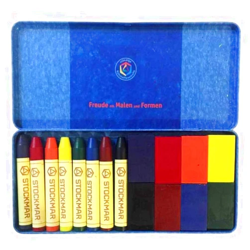Stockmar Combined Assortment 8 Crayons + 8 Blocks
