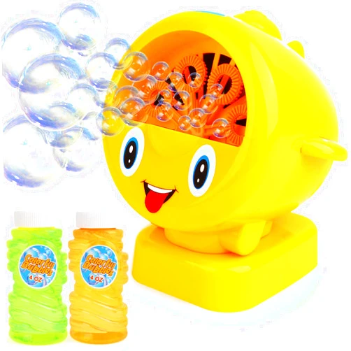 Cortunex Bubble Machine for Kids, Automatic Bubble Blower for Kids - Great Toy for Babies,Toddlers and Kids Includes 2 X4 Oz Bubble Solution Up to 500 Bubbles Per Minute Indoor and Outdoors Kids Toy