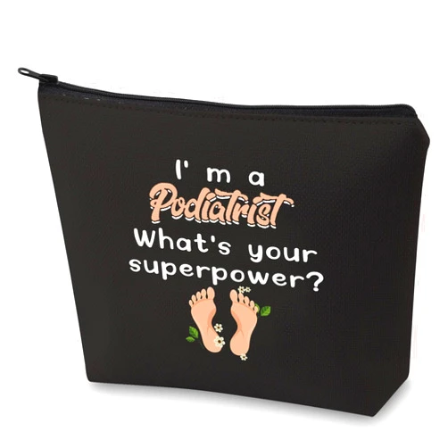G2TUP Podiatrist Thank You Gift Doctor Of Podiatry Makeup Bag I' m A Podiatrist What's your Superpower Podiatrist Appreciation Gift (Podiatrist makeup bga)