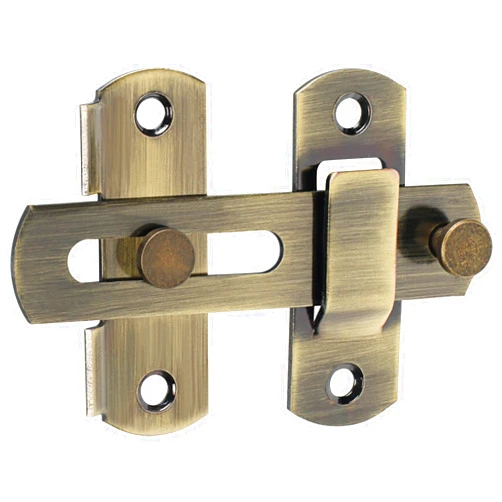 Alise 4 inch Flip Latch Gate Latches, Safety Door Latch for Barn Wood Fence Sliding French Doors,Heavy Duty Stainless Steel Gate Hardware Bronze,MS9001-Q